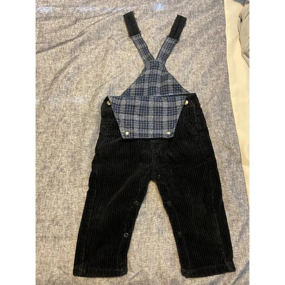 BABY CORDUROY OVERALLS - BLUE - 12-18 MONTHS - PERFECT CONDITION - Picture 6 of 8